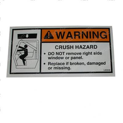 Picture of Decal/Danger Panel in Plc
