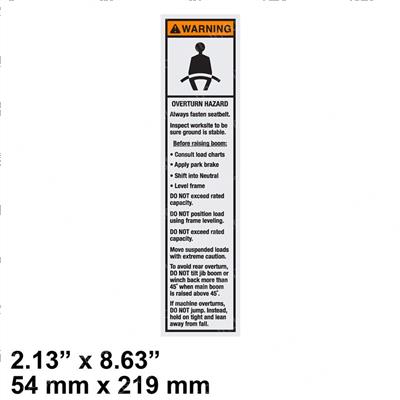 Picture of Decal/Warning Tilt Hzrd