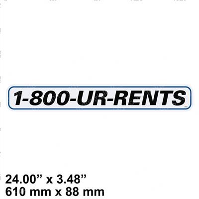 Picture of Decal - Ur 800 Number 3.48 X 24