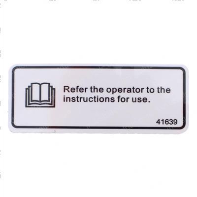 Picture of Decal - Refer to Ops Manual