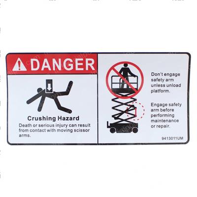 Picture of Decal - Enguage Safety Arm