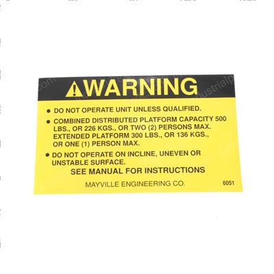 Picture of Decal - Operators 500-300#