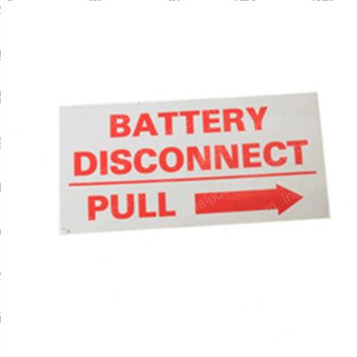 Picture of Decal - Battery Disconnect