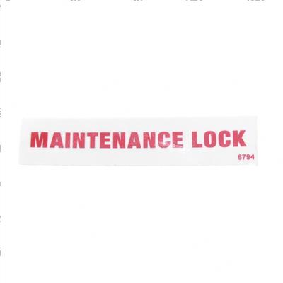 Picture of Decal - Maintenance Lock