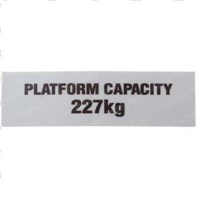 Picture of Decal - Platform Capacity 227kg