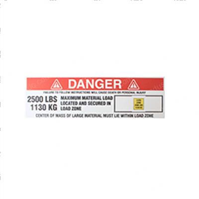 Picture of Decal - Warning Load Zone
