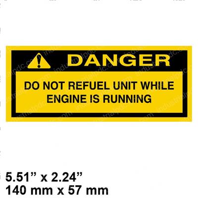 Picture of Decal - Do Not Refuel Eng Run