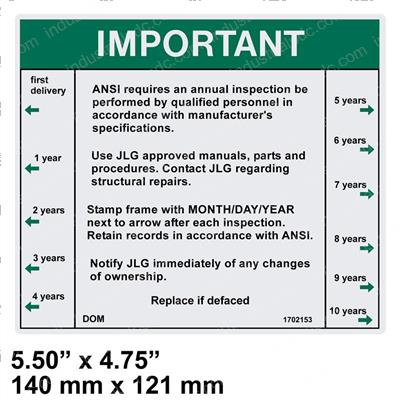 Picture of Decal - Inspection