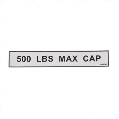 Picture of Decal - 500lb Cab