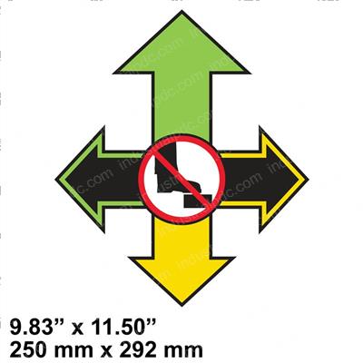 Picture of Decal - Travel Direction