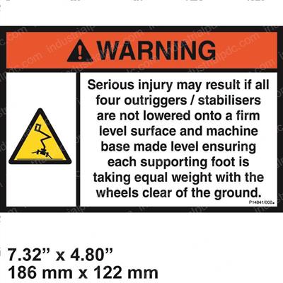 Picture of Decal - Warning