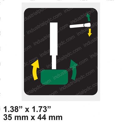 Picture of Decal - Cage Rotation Control