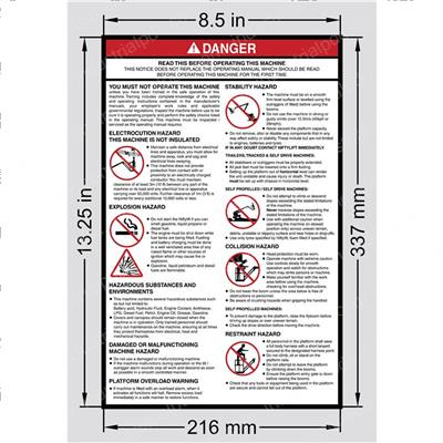 Picture of Decal - General Warning