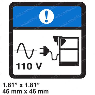 Picture of Decal - 110v Power to Cage