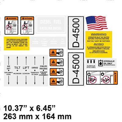 Picture of Decal Set - D4500 W/Preheat