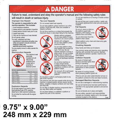Picture of Decal - Danger-Gen Safety