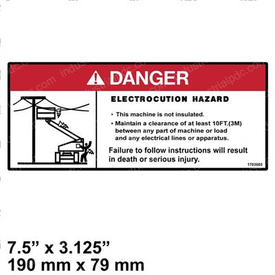 Picture of Decal - Danger Electrocution