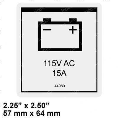 Picture of Decal - Label Pwr to Charger