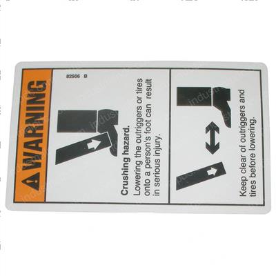 Picture of Decal - Caution Foot Crushing
