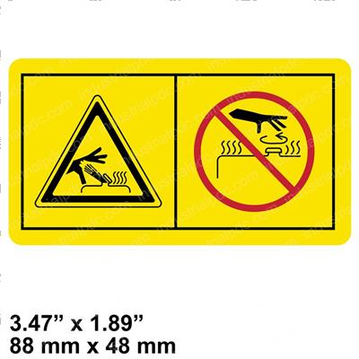 Picture of Decal - Caution Hot