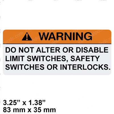 Picture of Decal -  Do Not Alter
