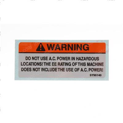 Picture of Decal - Warning Ac Power