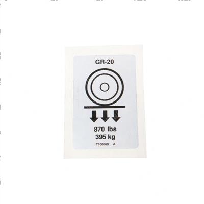 Picture of Decal-Label-Wheel Load Gr20