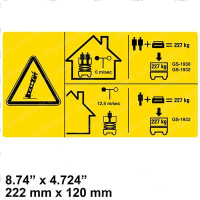 Picture of Decal - Sym Max Cap 227 Kg-Ce