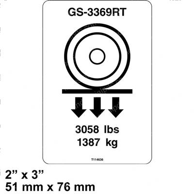 Picture of Decal - Wheel Load Gs3369rt