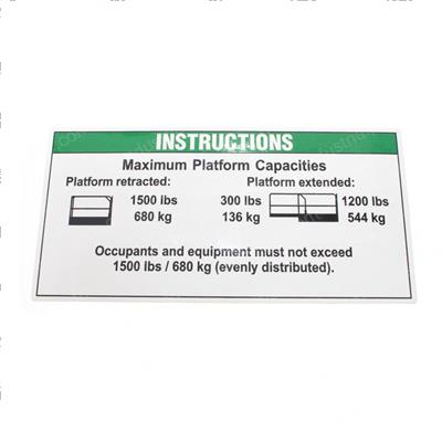 Picture of Decal-Notice-Max Cap Gs2669