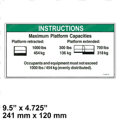 Picture of Decal-Notice-Max Cap-Gs3369