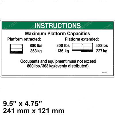 Picture of Decal - Notice Max Cap Gs4069