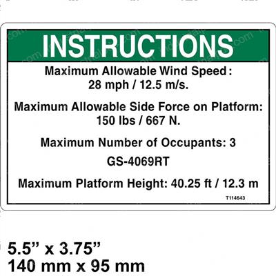 Picture of Decal - Notice Side Frc4069 Ans