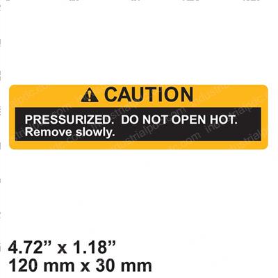 Picture of Decal - Caution Pressurized