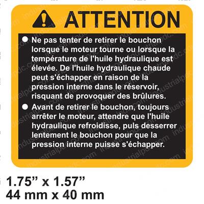 Picture of Decal - Attention