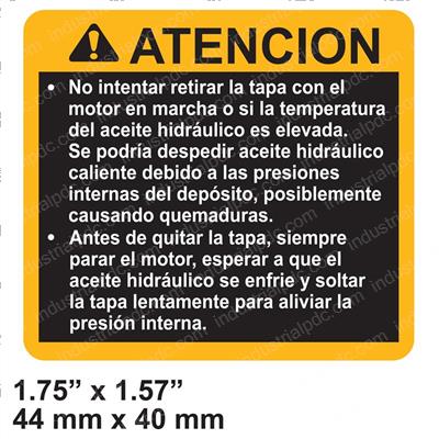 Picture of Decal - Attention (sp)