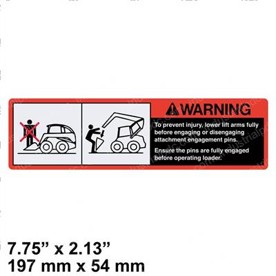 Picture of Decal - Lift Warning