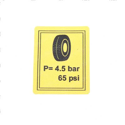 Picture of Decal Tire Preasure