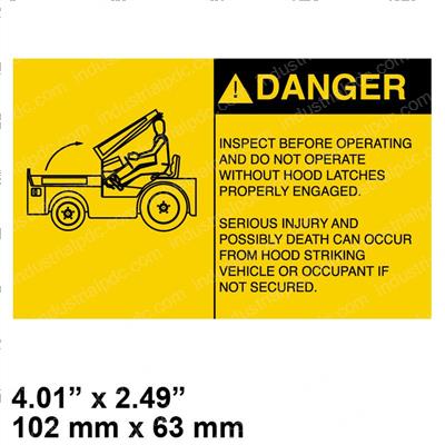 Picture of Decal Hood Latch