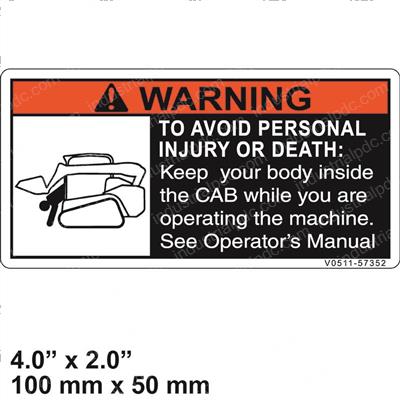 Picture of Decal - Warning Avoid Personal
