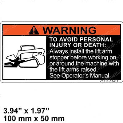Picture of Decal - Warning Avoid Injury