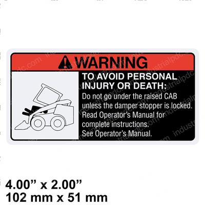 Picture of Label - Warning