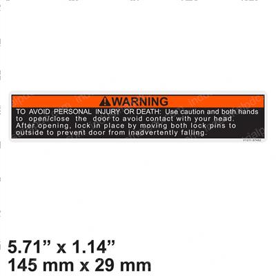 Picture of Decal - Warning