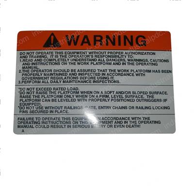 Picture of Decal - Warning