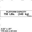 Picture of Decal-Pltfm Cap-750lb-Sm