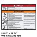 Picture of Decal - Warning/Danger Plat