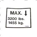 Picture of Decal Max Load