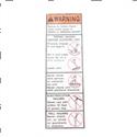 Picture of Decal - Warning Elevation