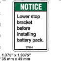Picture of Decal - Lower Stop Bracket
