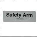 Picture of Decal - Safety Arm